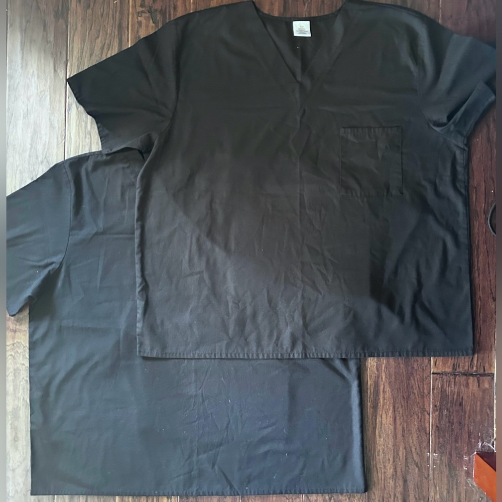 Black Scrub Tops size XL